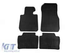 image-1-Specific rubber mats suitable for BMW 3 Series F30 sedan, F31 wagon 2012-2019, 4-piece set, black color