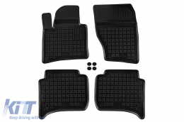 image-30-Specific rubber mats suitable for VW Touareg, Porsche Cayenne 2010-2018, 4-piece set, black color