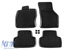 image-36-Specific rubber mats suitable for Audi A3, S3 sedan, Sportback 2012-2020, VW Golf VII 2012-2019, VW Golf VIII hatchback TSI, TDI after 2019, 4-piece set, black color