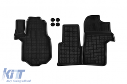 image-41-Specific rubber mats suitable for Man TGE after 2017, 2-piece set, black color