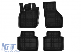 image-2-Specific rubber mats suitable for Volkswagen Passat B9 wagon, ETSI, TDI, 2x4 after 2023, 4-piece set, black color
