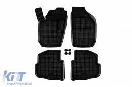image-7-Specific rubber mats suitable for VW Polo 2001-2009, Seat Cordoba 2003-2009, Ibiza 2002-2008, 4-piece set, black color