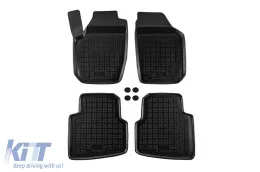 image-60-Specific rubber mats suitable for Skoda Roomster 2006-2015, 4-piece set, black color