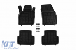 image-11-Specific rubber mats suitable for Skoda Fabia after 2021, 4-piece set, black color