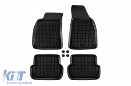 image-2-Specific rubber mats suitable for Audi A4 B6, B7 2000-2008, 4-piece set, black color