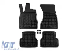 image-5-Specific rubber mats suitable for Audi A7 Sportback 2010-2017, A6 sedan C7 2011-2018, 4-piece set, black color