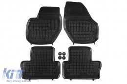 image-46-Specific rubber mats suitable for Volvo XC60 2008-2017, S60 2010-2018, V60 2011-2018, 4-piece set, black color