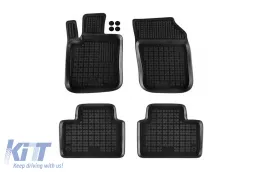 image-26-Specific rubber mats suitable for Volvo S60, V60 after 2018, 4-piece set, black color