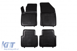 image-23-Specific rubber mats suitable for Opel Crossland X after 2017, 4-piece set, black color