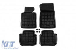 image-18-Specific rubber mats suitable for BMW 3 Series E46 1998-2007, E90 sedan, E91 wagon 2004-2012, 4-piece set, black color