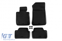 image-30-Specific rubber mats suitable for BMW 1 Series E87 2004-2011, F20 2011-2019, 5 doors, 4-piece set, black color
