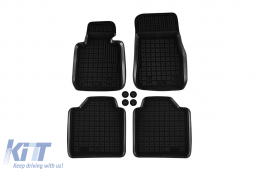 image-38-Specific rubber mats suitable for BMW 3 Series F34 GT 2013-2018, 4-piece set, black color