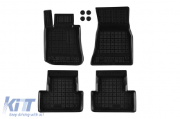 image-12-Specific rubber mats suitable for BMW i4 G26 Gran Coupe, eDrive 40 after 2021, 4-piece set, black color