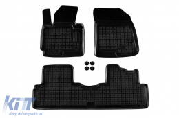 image-24-Specific rubber mats suitable for Kia Carens 2013-2018, 3-piece set, black color