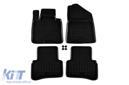 image-31-Specific rubber mats suitable for Kia Sportage after 2018, 4-piece set, black color