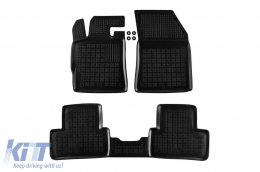 image-74-Specific rubber mats suitable for Peugeot 308, Citroen DS4 after 2020, 4-piece set, black color