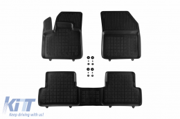 image-75-Specific rubber mats suitable for Peugeot 3008 PHEV 4x2, 4x4 2020-2024, 3-piece set, black color