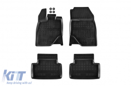 image-3-Specific rubber mats suitable for Peugeot 3008 after 2024, 4-piece set, black color, except electric version