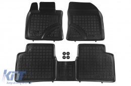 image-12-Specific rubber mats suitable for Toyota Avensis 2009-2018, 3-piece set, black color