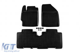 image-13-Specific rubber mats suitable for Toyota Verso S 2010-2017, 3-piece set, black color
