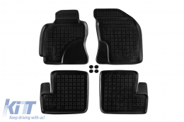 image-26-Specific rubber mats suitable for Toyota Rav4 2000-2003, 5 doors, 4-piece set, black color