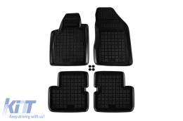 image-45-Specific rubber mats suitable for Fiat Bravo 2007-2014, 4-piece set, black color
