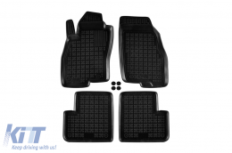 image-50-Specific rubber mats suitable for Fiat Grande Punto 2005-2009, 4-piece set, black color