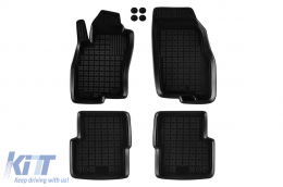 image-53-Specific rubber mats suitable for Fiat Punto 2012-2018, 4-piece set, black color