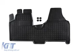 image-57-Specific rubber mats suitable for Citroen Jumpy, Fiat Scudo, Peugeot Expert 2006-2016, Toyota Proace 2013-2016, with velour floor covering, 1-piece set, black color