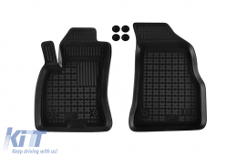 image-56-Specific rubber mats suitable for Fiat Doblo after 2010, 3 seats, 2-piece set, black color