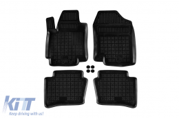 image-58-Specific rubber mats suitable for Hyundai i20 2008-2014, 4-piece set, black color