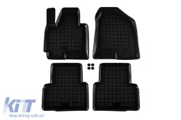 image-64-Specific rubber mats suitable for Hyundai iX35 2010-2015, 4-piece set, black color