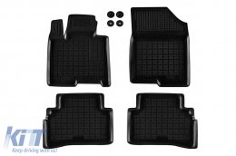 image-5-Specific rubber mats suitable for Hyundai Tucson PHeV after 2024, 4-piece set, black color