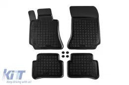 image-2-Specific rubber mats suitable for Mercedes E class W212 2009-2016, 4-piece set, black color