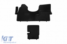 image-40-Specific rubber mats suitable for Mercedes Sprinter 906 2008-2016, 907 after 2018, 2-piece set, black color