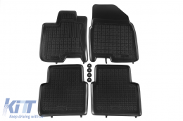 image-56-Specific rubber mats suitable for Nissan Qashqai +2 2008-2013, 7 seats, 4-piece set, black color