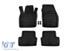 image-37-Specific rubber mats suitable for Seat Ibiza, Arona after 2017, 4-piece set, black color