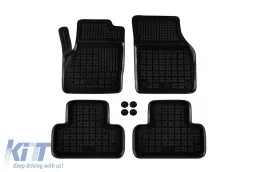 image-45-Specific rubber mats suitable for Range Rover Evoque 2011-2018, 4-piece set, black color