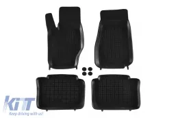 image-5-Specific rubber mats suitable for Jeep Grand Cherokee 2005-2010, 4-piece set, black color