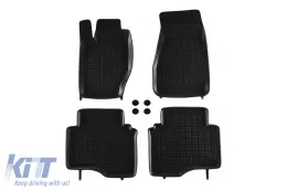 image-6-Specific rubber mats suitable for Jeep Commander 2006-2010, 4-piece set, black color