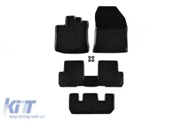 image-19-Specific rubber mats suitable for Dacia Lodgy 2012-2020 with 7 seats, 4-piece set, black color