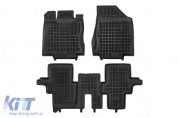 image-43-Specific rubber mats suitable for Infiniti QX60 2013-2020, 7 seats, with the third row seats, 3-piece set, black color