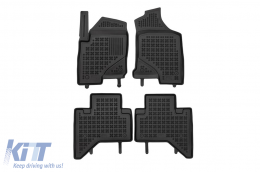 image-44-Specific rubber mats suitable for Foton Tunland G7 4x4 after 2019, 4-piece set, black color