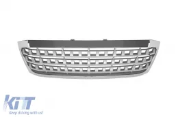 image-21-Chrome/gray grille suitable for Toyota Hilux 2008-2010, type Mercedes ML W164