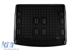 image-56-Rubber trunk mat by Rezaw-Plast suitable for Ford Tourneo Connect after 2022, short wheelbase with 5 or 7 seats with folded 3rd row seats, 1 piece, black