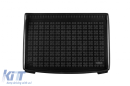 image-35-Rubber trunk mat suitable for Hyundai Kona Hybrid after 2023 with the trunk floor in the lower position, 1 piece, black