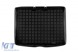 image-32-Rubber trunk mat by Rezaw-Plast suitable for Mercedes GLA after 2019, version with adjustable trunk floor PHeV, with or without movable seats, with repair kit and additional space for storage under th