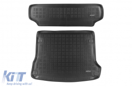 image-1-Rubber trunk mats by Rezaw-Plast suitable for Dacia Logan MCV, Wagon 2006-2013, set of 2 pieces