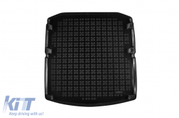 image-4-Rubber trunk mat by Rezaw-Plast suitable for Skoda Octavia sedan after 2019, with the trunk floor in the upper position