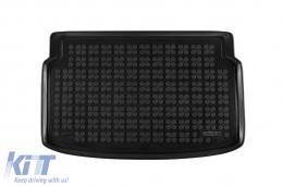image-2-Rubber trunk mat by Rezaw-Plast suitable for Toyota Yaris Hybrid after 2023, with the trunk floor in the upper position, 1 piece, black